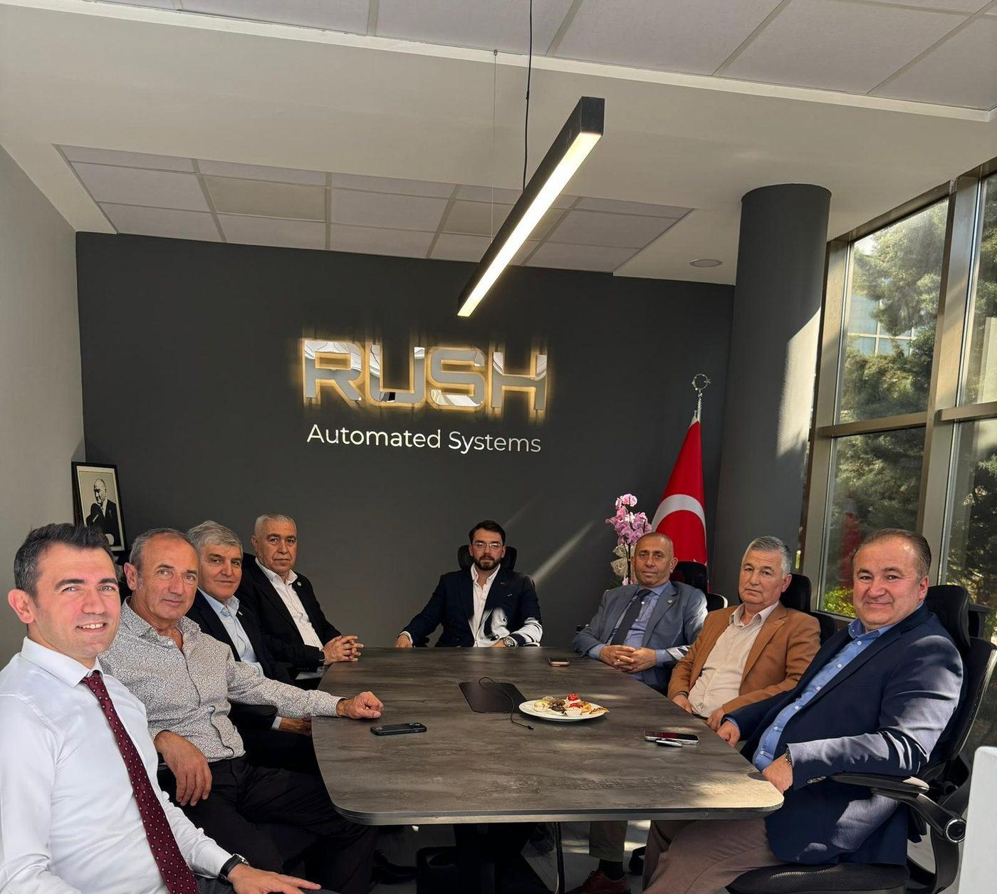 ODTÜ Teknokent'teki RUSH ofisinde ağırlanan konuklar
